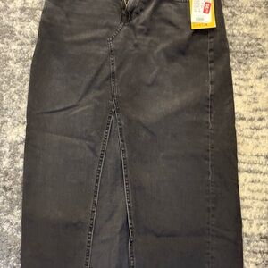 H&M Black Denim Skirt